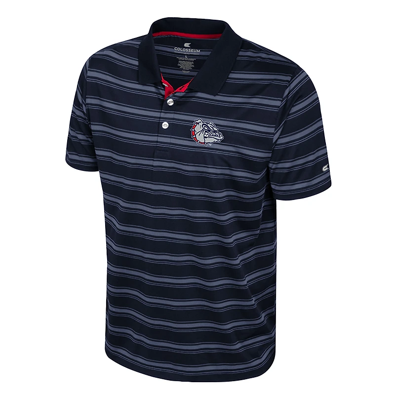 Men's Colosseum  Navy Gonzaga Bulldogs Milk Steak Polo
