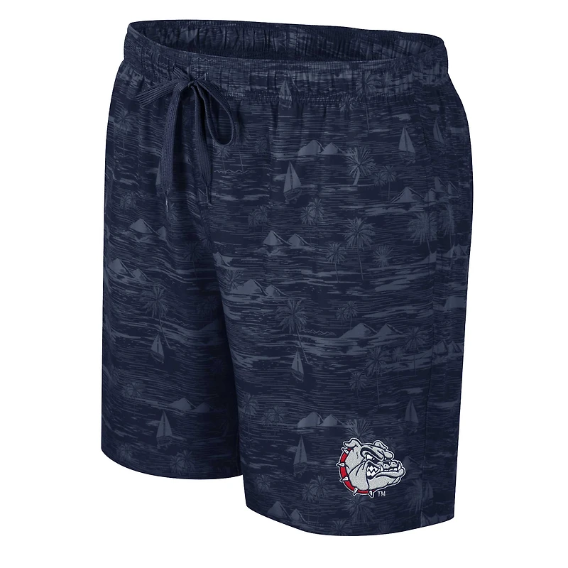 Short de bain Ozark Colosseum bleu marine Gonzaga Bulldogs pour hommes