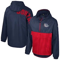 Men's Colosseum  Navy Gonzaga Bulldogs Reloaded Anorak Half-Zip Jacket
