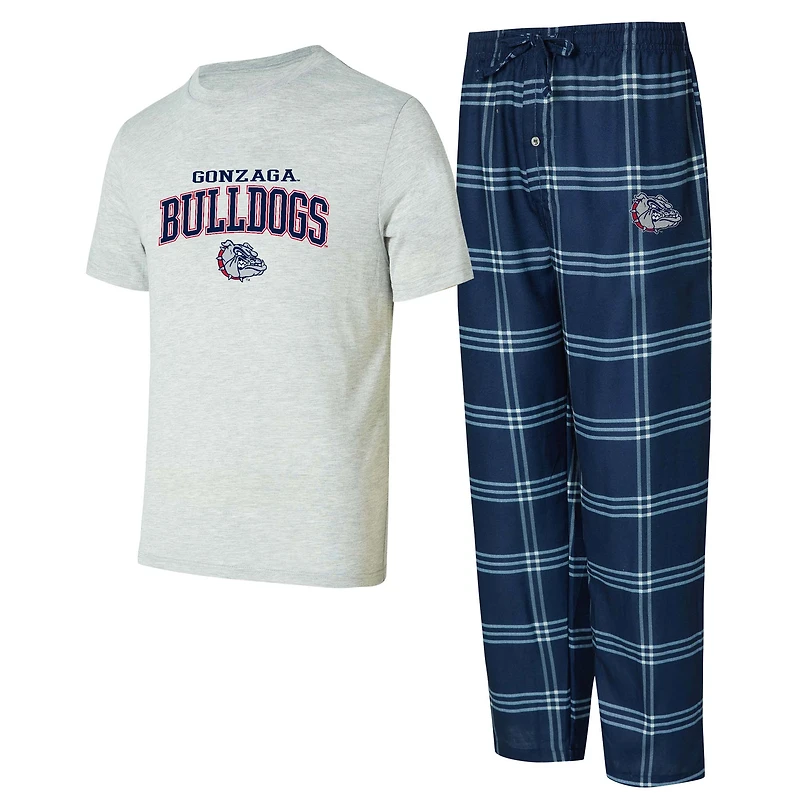 Ensemble de nuit pour homme Concepts Sport Gonzaga Bulldogs avec haut et pantalon