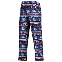 Men's Concepts Sport Navy Gonzaga Bulldogs Swivel Long Sleeve T-Shirt & Pants Sleep Set
