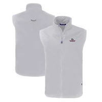 Gilet zippé intégral recyclé pour homme, gris, Cutter & Buck, Gonzaga Bulldogs Charter Eco