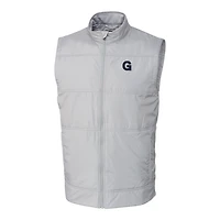 Gilet coupe-vent hybride furtif entièrement zippé pour homme, gris, de la collection Gonzaga Bulldogs Vault, Big & Tall.