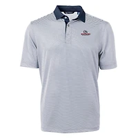 Men's Cutter & Buck  Navy/White Gonzaga Bulldogs Big Tall Virtue Eco Pique Micro Stripe Recycled Polo