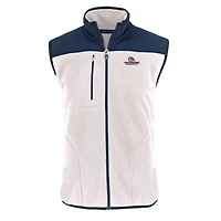 Men's Cutter & Buck  Oatmeal Gonzaga Bulldogs Cascade Eco Sherpa Fleece Full-Zip Vest