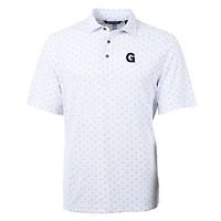 Polo recyclé Virtue Eco Pique Tile pour homme, blanc, Cutter & Buck, Gonzaga Bulldogs