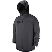 Veste à capuche entièrement zippée Nike Gonzaga Bulldogs Tonal Showtime pour homme, anthracite