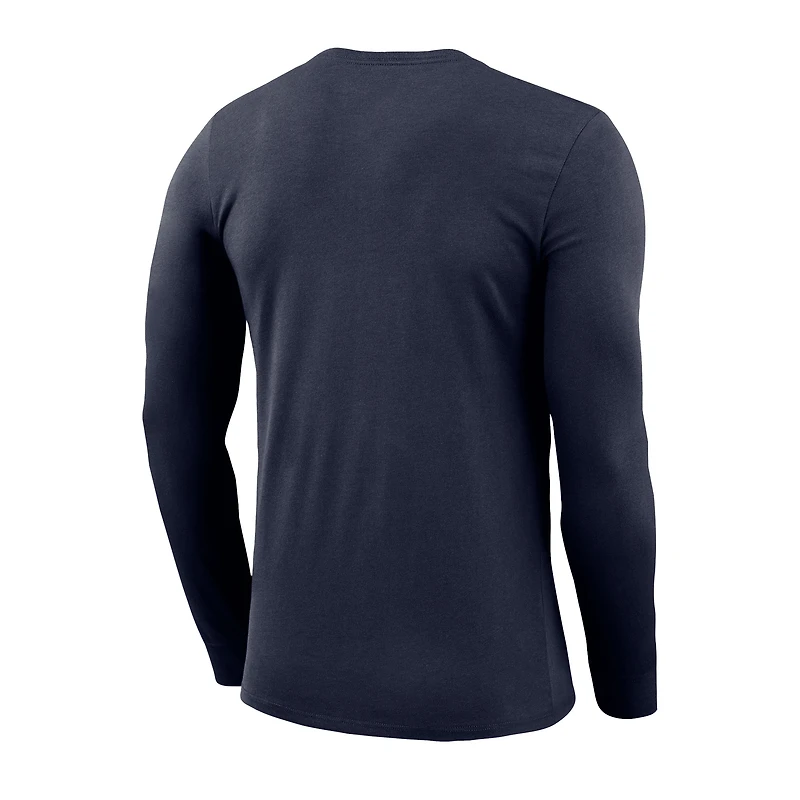 Men's Nike Navy Gonzaga Bulldogs Basketball Shootaround Long Sleeve T-Shirt