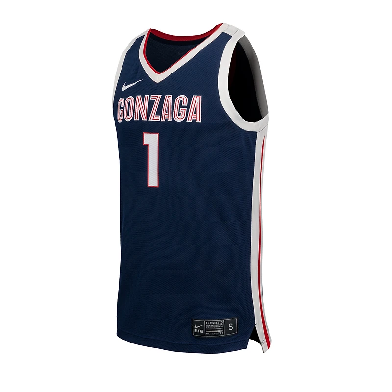 Men's Nike  Navy Gonzaga Bulldogs Replica Basketball Jersey