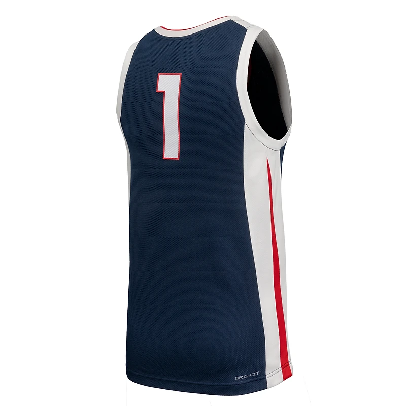 Men's Nike  Navy Gonzaga Bulldogs Replica Basketball Jersey