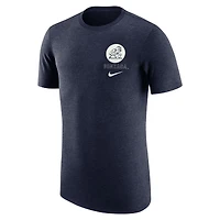 T-shirt rétro tri-mélange Nike bleu marine Gonzaga Bulldogs pour hommes