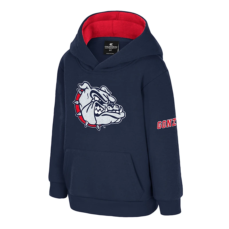 Toddler Colosseum  Navy Gonzaga Bulldogs Big Logo Volume Fleece Pullover Hoodie