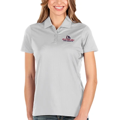Polo Balance blanc Antigua pour femme des Bulldogs de Gonzaga