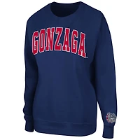 Women's Colosseum Navy Gonzaga Bulldogs Campanile Pullover Sweatshirt