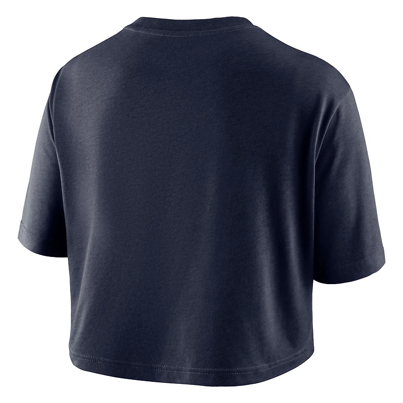 Women's Nike Navy Gonzaga Bulldogs Dri-FIT Cropped T-Shirt