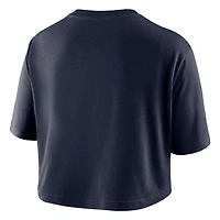 Women's Nike Navy Gonzaga Bulldogs Dri-FIT Cropped T-Shirt
