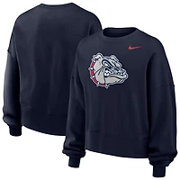 Women's Nike Navy Gonzaga Bulldogs Phoenix Fleece Pullover Sweatshirt