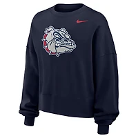 Women's Nike Navy Gonzaga Bulldogs Phoenix Fleece Pullover Sweatshirt