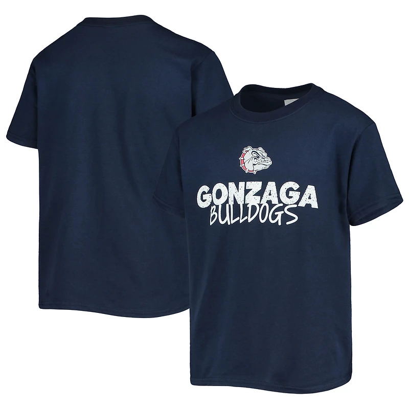 Youth Navy Gonzaga Bulldogs Team T-Shirt