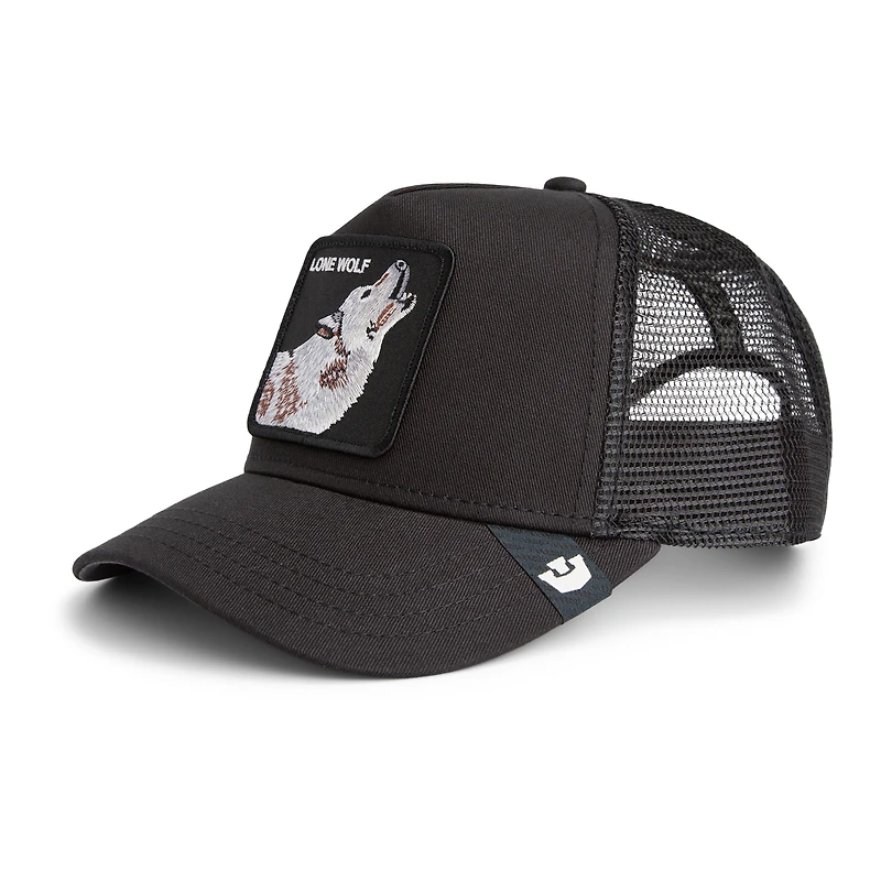 Men's Black Goorin Bros The Lone Wolf Adjustable Trucker Hat
