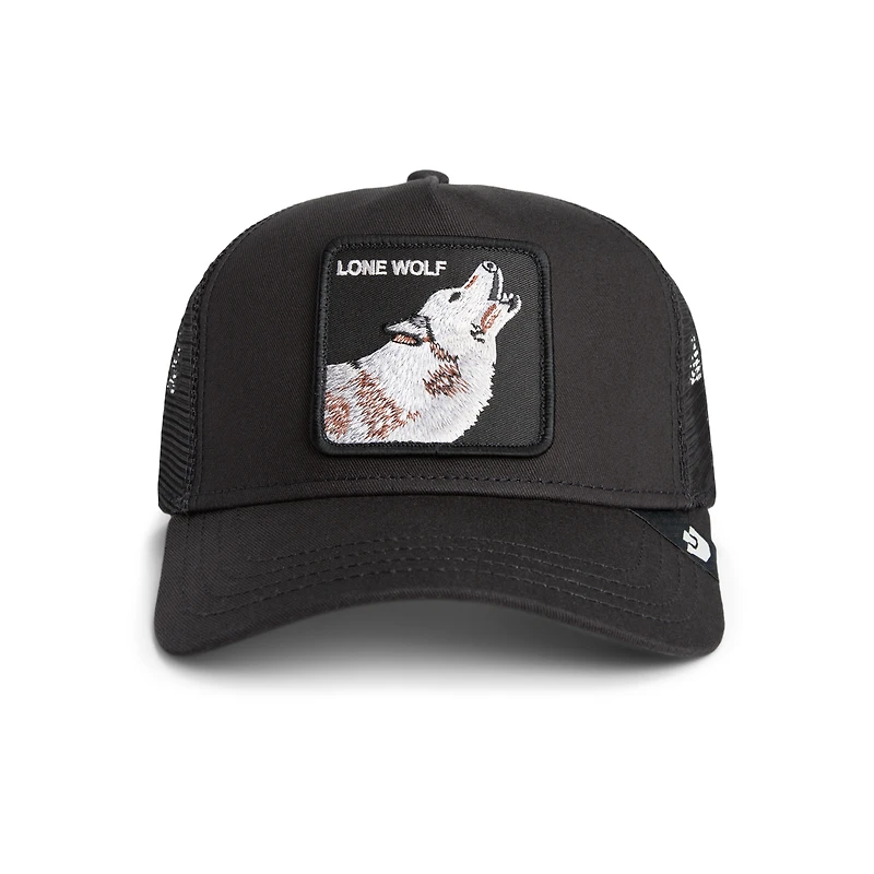 Men's Black Goorin Bros The Lone Wolf Adjustable Trucker Hat