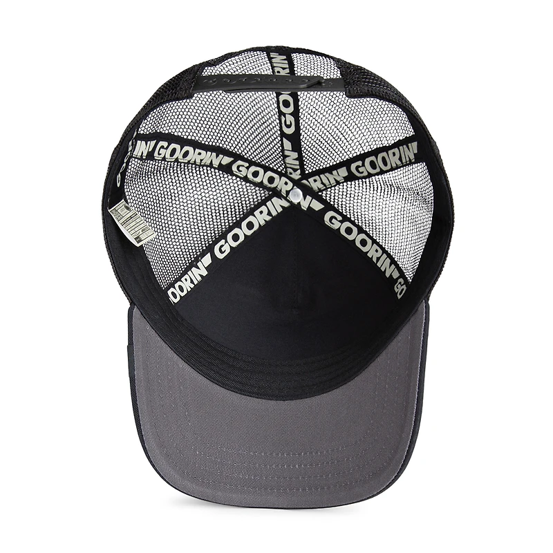 Casquette trucker ajustable noire pour homme Goorin Bros The Panther