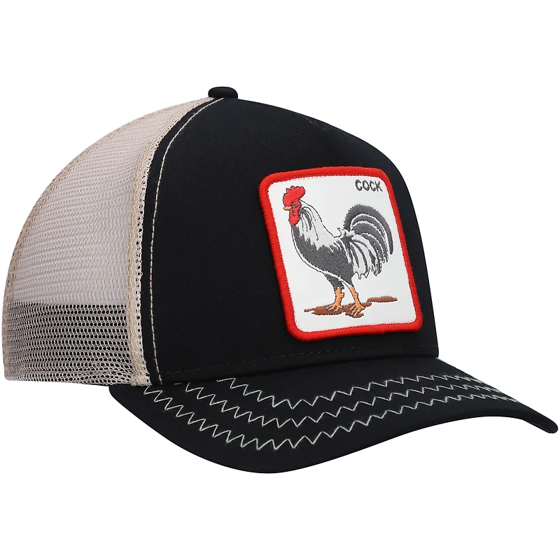 Men's Goorin Bros/Natural Black The Rooster Trucker Snapback Hat