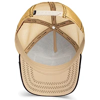 Casquette de camionneur ajustable Goorin Bros noire/beige pour homme