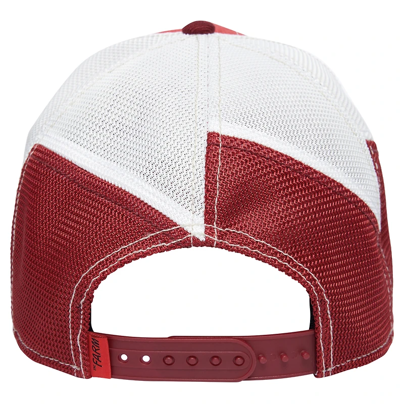Casquette réglable rouge Farmigami Cock Trucker Goorin Bros pour hommes
