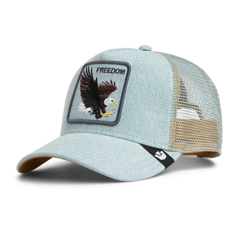 Casquette trucker unisexe en denim Goorin Bros The Eagle ajustable