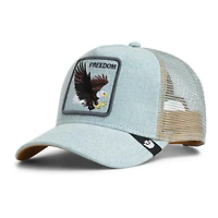 Casquette trucker unisexe en denim Goorin Bros The Eagle ajustable