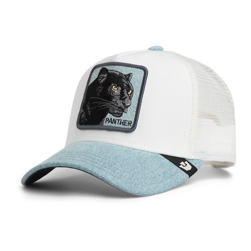Casquette trucker unisexe blanche Goorin Bros The Panther ajustable