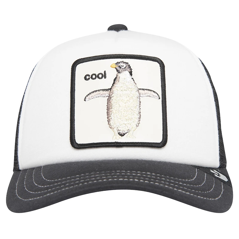 Youth Goorin Bros  White/Black Tuxie Trucker Adjustable Hat