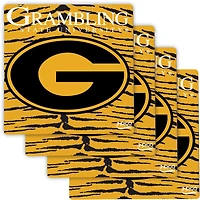 Ensemble de quatre sous-verres spécialisés Grambling Tigers