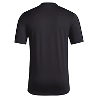 Men's adidas Black Grambling Tigers Locker Football Pre-Game AEROREADY T-Shirt
