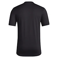 Men's adidas Black Grambling Tigers Primary Locker Logo Pre-Game AEROREADY T-Shirt