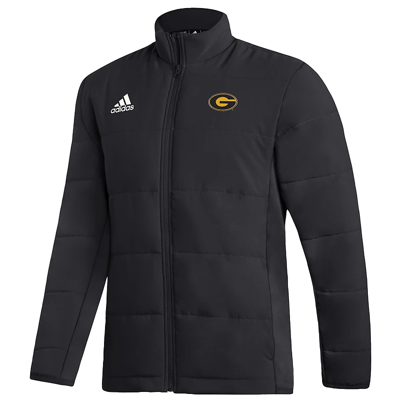 Veste zippée mi-lourde adidas noire Grambling Tigers Sideline pour homme