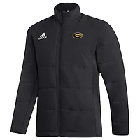 Veste zippée mi-lourde adidas noire Grambling Tigers Sideline pour homme