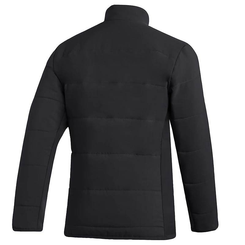 Veste zippée mi-lourde adidas noire Grambling Tigers Sideline pour homme