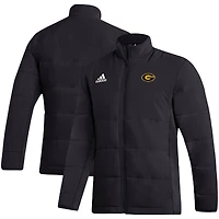 Veste zippée mi-lourde adidas noire Grambling Tigers Sideline pour homme