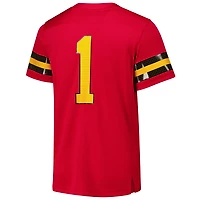 Maillot adidas #1 Red Grambling Tigers Premier Strategy pour homme