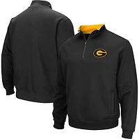 Men's Colosseum Black Grambling Tigers Tortugas Quarter-Zip Sweatshirt