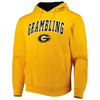 Sweat à capuche Colosseum Gold Grambling Tigers Arch & Logo pour homme