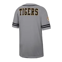 Maillot de baseball Free Spirited pour homme Colosseum Gray Grambling Tigers