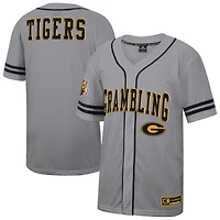 Maillot de baseball Free Spirited pour homme Colosseum Gray Grambling Tigers