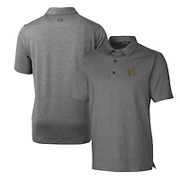 Men's Cutter & Buck Heather Charcoal Grambling Tigers Forge Stretch Polo