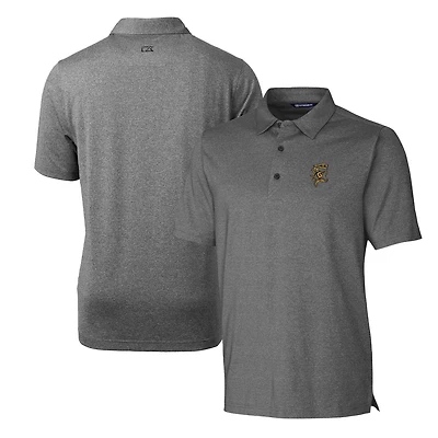 Polo extensible Grambling Tigers Forge pour homme, couleur charbon chiné, Cutter & Buck