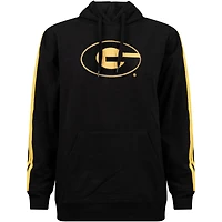 Sweat à capuche rayures surdimensionnées FISLL pour hommes, Grambling Tigers, noir