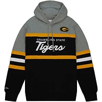 Sweat à capuche Mitchell & Ness noir pour homme, modèle Grambling Tigers Head Coach