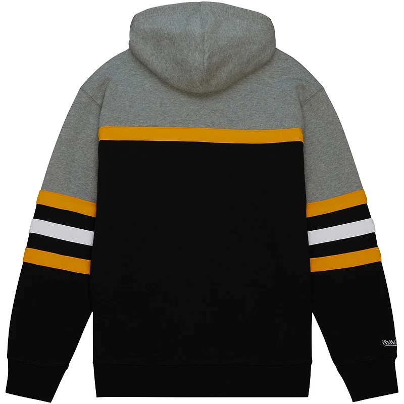 Sweat à capuche Mitchell & Ness noir pour homme, modèle Grambling Tigers Head Coach